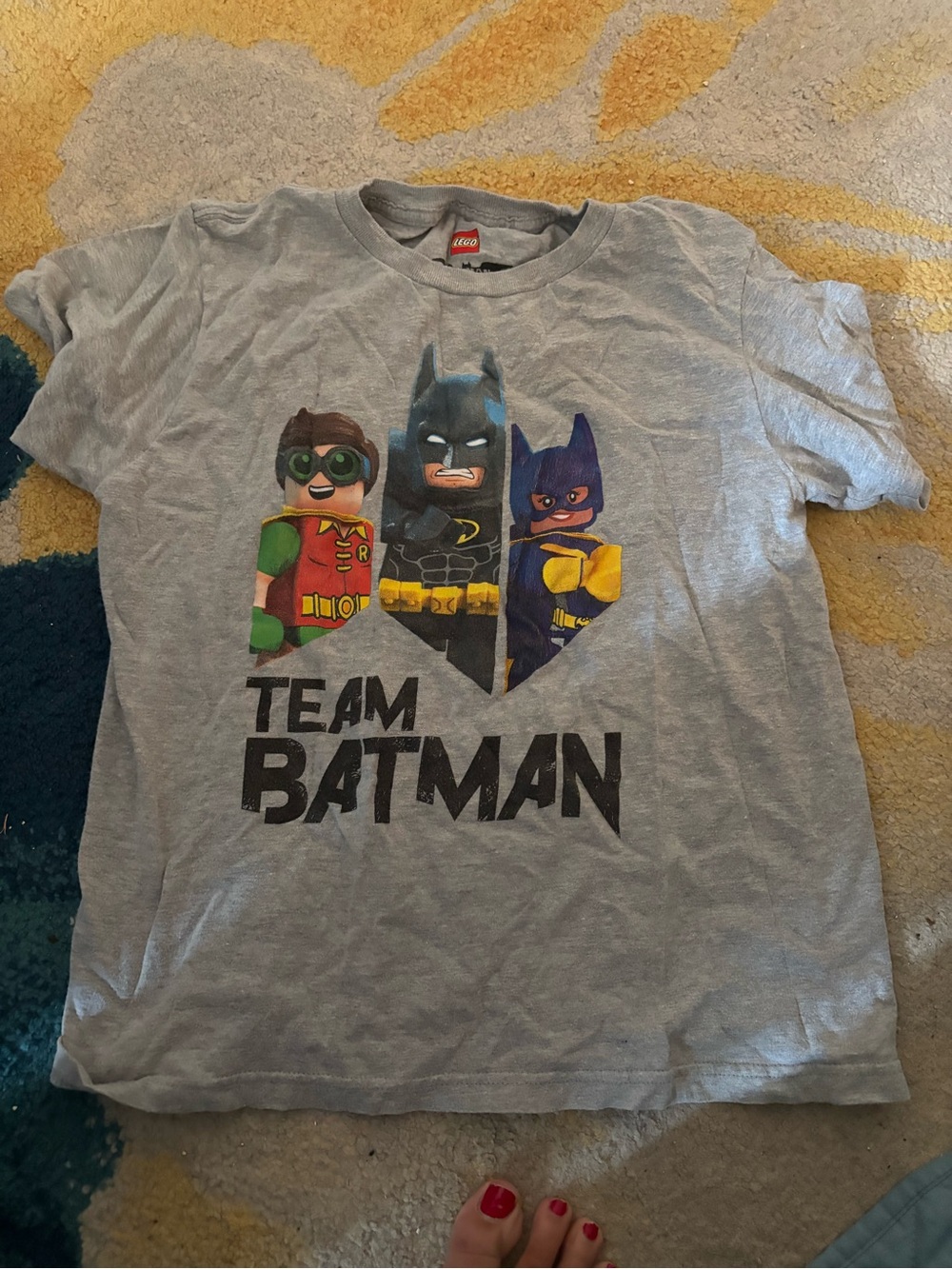 Lego Grey Team Batman Graphic Tee